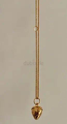 CHEGO Strawberry Gold-Plated Silver Necklace – Brand New