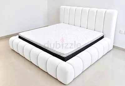 Brand New Luxury Cotton fabric Queen Bed Available