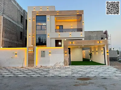 Registration and ownership transfer fees included | Luxury villa for sale in the heart of Al Zahia – Ajman | 4 master bedrooms | 3,600 sq. ft. built-u