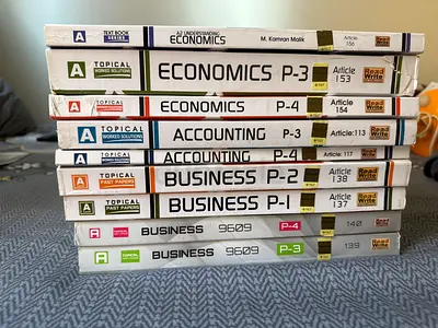 AS/A level Economics, Accounting & Business Textbooks + Past Papers Bundle