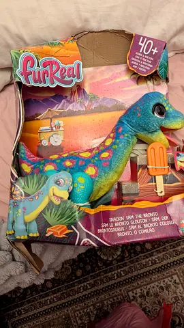 FurReal Snackin' Sam the Bronto Interactive Dinosaur - Used