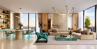 Skyline View 1BR | Furnished Apartment | Binghatti Cullinan Al Jaddaf