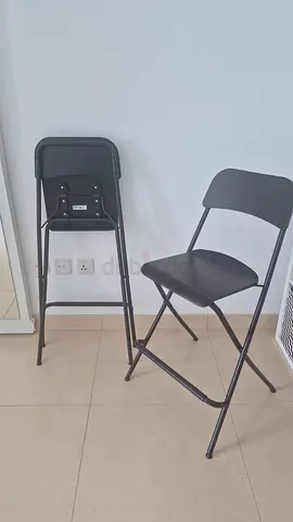 2 Chairs Folding Bar Stools - IKEA