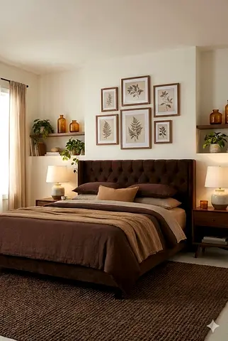 Queen tufted fabric bed