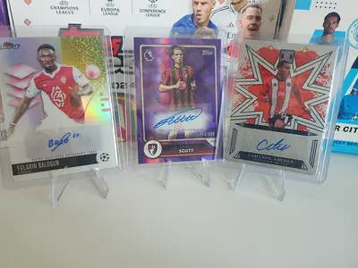 Football autograph cards
