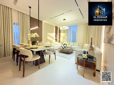 Villa for sale on Sheikh Mohammed bin Zayed Road, located on a main street near the park. The property consists of two floors and a rooftop. The price