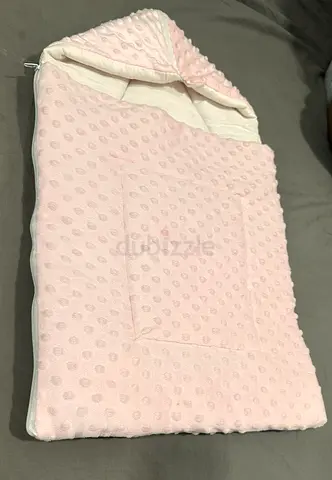 Soft Pink Baby Sleeping Bag / Swaddle BABY carry NEST with Hood PREMIUM QUALITY