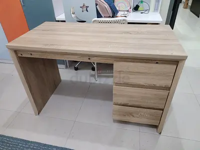 Wooden office/study desk with 3 spacious drawers and office chair included.