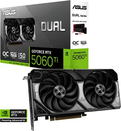ASUS Dual RTX 5060Ti 16GB OC Edition Graphics Card