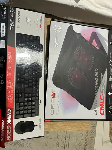 Crown cooling pad keyboard and mouse