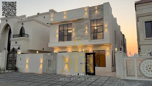فيلا بسعر شامل رسوم التسجيل والتمليك والكهرباء والمياة على الشارع الرئيسي جاهزة للسكن بخصم خاص للكاش في أرقي مناطق عجمان تملك حر. .