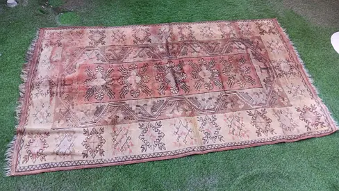 Vintage patterned area rug - good condition, large size 200x120cm
