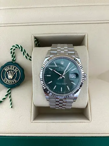 Rolex datejust 36mm green 126234