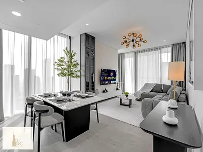 fully furnished | elegant corner 1 bed | multiple checks | Canal view, high floor
