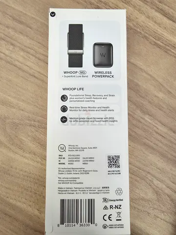 WHOOP MG Fitness Tracker + 12‑Month WHOOP Life Membership (Sealed, Unactivated)