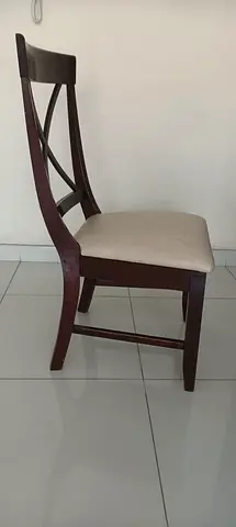 SOLID WOOD MAHOGONY DINING CHAIRS