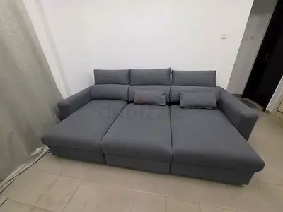 IKEA Eskilstuna L Shape Sofa Bed With Storage dark grey Color