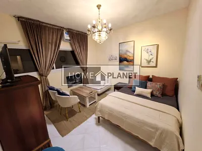 Fully Furnished | Vacant Now | Private Studio in a Villa | Prime Location near Khalidiya Mall
