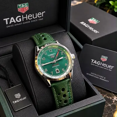 TAG Heuer Carrera Automatic Green Dial Men's Master Quality Watch with Box