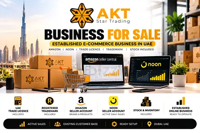 General Trading & E-Commerce Business for Sale with Amazon and Noon Seller Accounts and Brand Stores