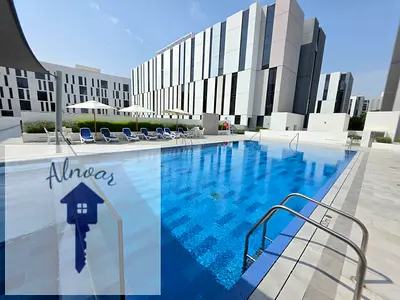 LAVISH ONE BEDROOM APARTMENT IS AVAILABLE FOR RENT IN ALJADA EAST VILLAGE RIFF BUILDING SHARJAH WITH GYM,POOL AND PARKING ALSO