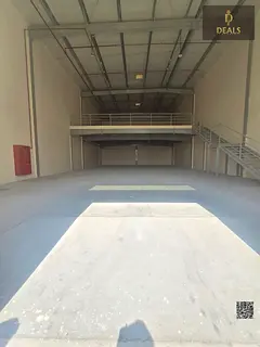 Industrial Warehouse for Rent in Sajja, Sharjah | 3,325 Sq. Ft. Ground + 1,665 Sq. Ft. Mezzanine | 2
