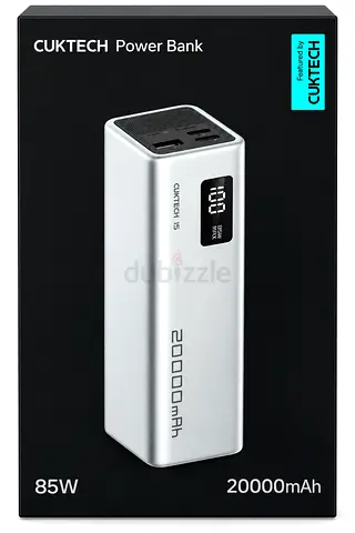CUKTECH 20000mAh 85W Power Bank (Silver) - New in Box