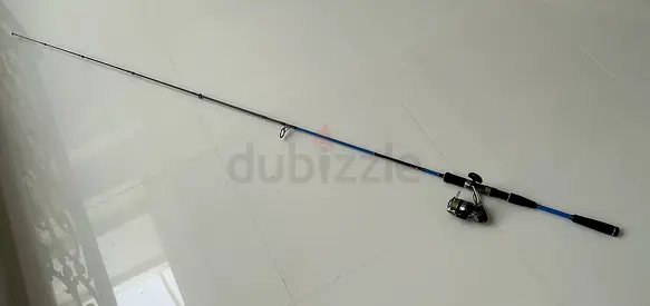 Lightweight spinning fishing rod with reel – ready to fish