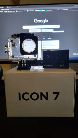 GoSmart Icon 7 Action Camera (WiFi FHD 1080P) - Waterproof Case Included