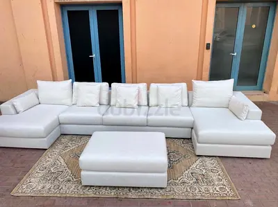 Perfect condition ___marina home corner ushape sofa with footstool