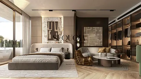 استوديو مارينا فيو | سكاي لاين | مفروش | تشطيبات حديثة