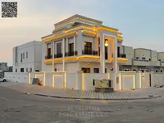 Corner Villa for Sale in Al Zahia | 6 Master Bedrooms | Two Floors & Rooftop | Registration Fees Inc