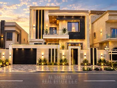 The Villa of Your Dreams for Sale in Ajman | Super-Deluxe Finishes | Two Floors + Roof | Direct from the Owner | Special Discount for Cash Payments