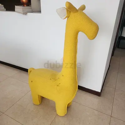Ebarza Handmade Large Plush Giraffe Toy / Kids Decorative Soft Animal Seat (120 cm.)