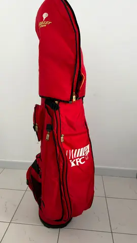 Red bullet tour cart golf bag