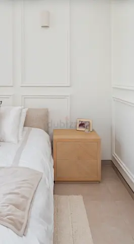 2 Solid Wood Nightstand / Bedside Table - Light Oak Finish
