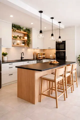 Modern design kitchen island