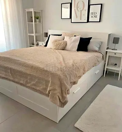 IKEA brimnes bed with mattress King size