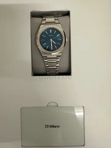 DI Milano Ultra Thin Groovy Green stainless steel men's wristwatch