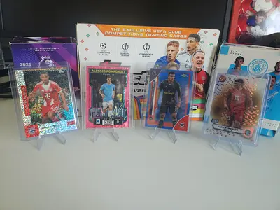 Numbered football cards