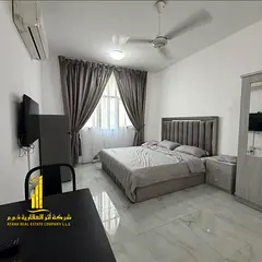 Furnished studio for monthly rent in Al Hamidiya, Ajman – near the Etisalat center. ✔️ Include