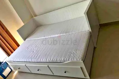 IKEA Hamnes day bed with 2 mattress and 3store
