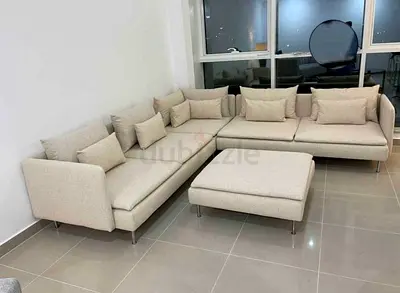 Without footstool,  IKEA Sodhremn Corner Sofa Beige