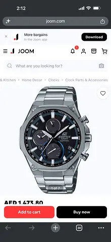 Casio Edifice EQB-1100 -Sapphire Glass Stainless Steel Chronograph Watch