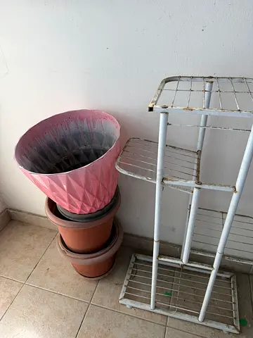 Plant pot stand free pan home pot