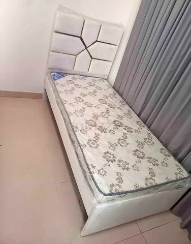 BRAND NEW SINGLE BED WITH MATTRESS FOR SALE