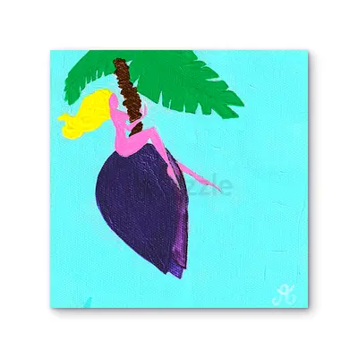 Original Painting “BANANA FLOWER” by Aleksandra Koblova