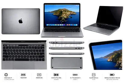MacBook Pro 13-inch (Intel i7, 16GB RAM, 256GB SSD) - Space Gray