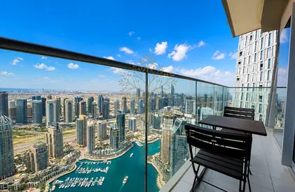 Luxury 2BR | High Floor | Full Marina View | Weekly Stay