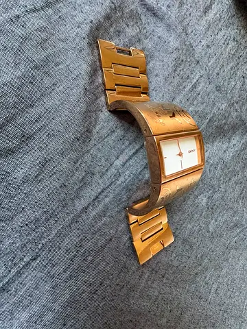 DKNY Rose Gold Bangle Watch for Women - Slim Bracelet Style